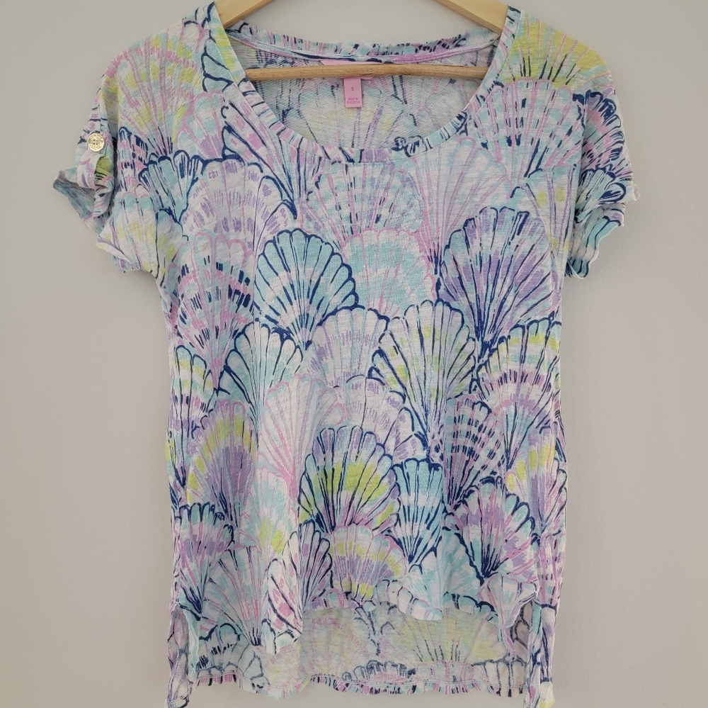 Lilly Pulitzer S Top scoop neck